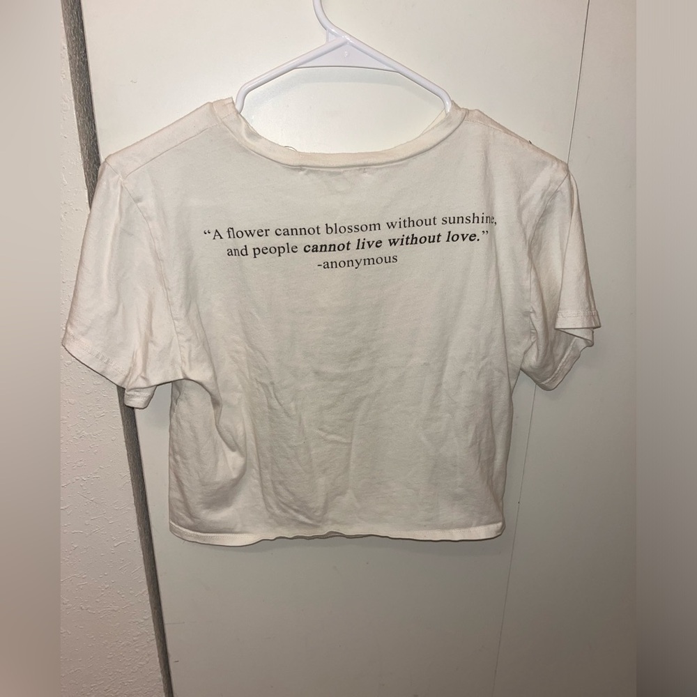 Cream colored graphic tee